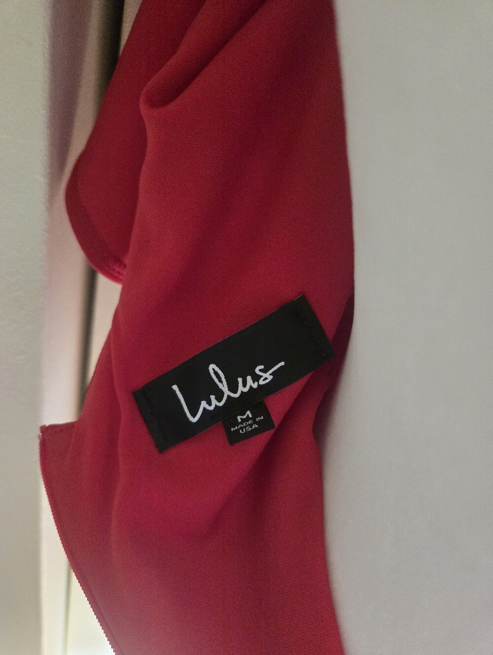 Lulu's Red One-Shoulder Ruffle Bodycon Dress - Picture 8 of 10